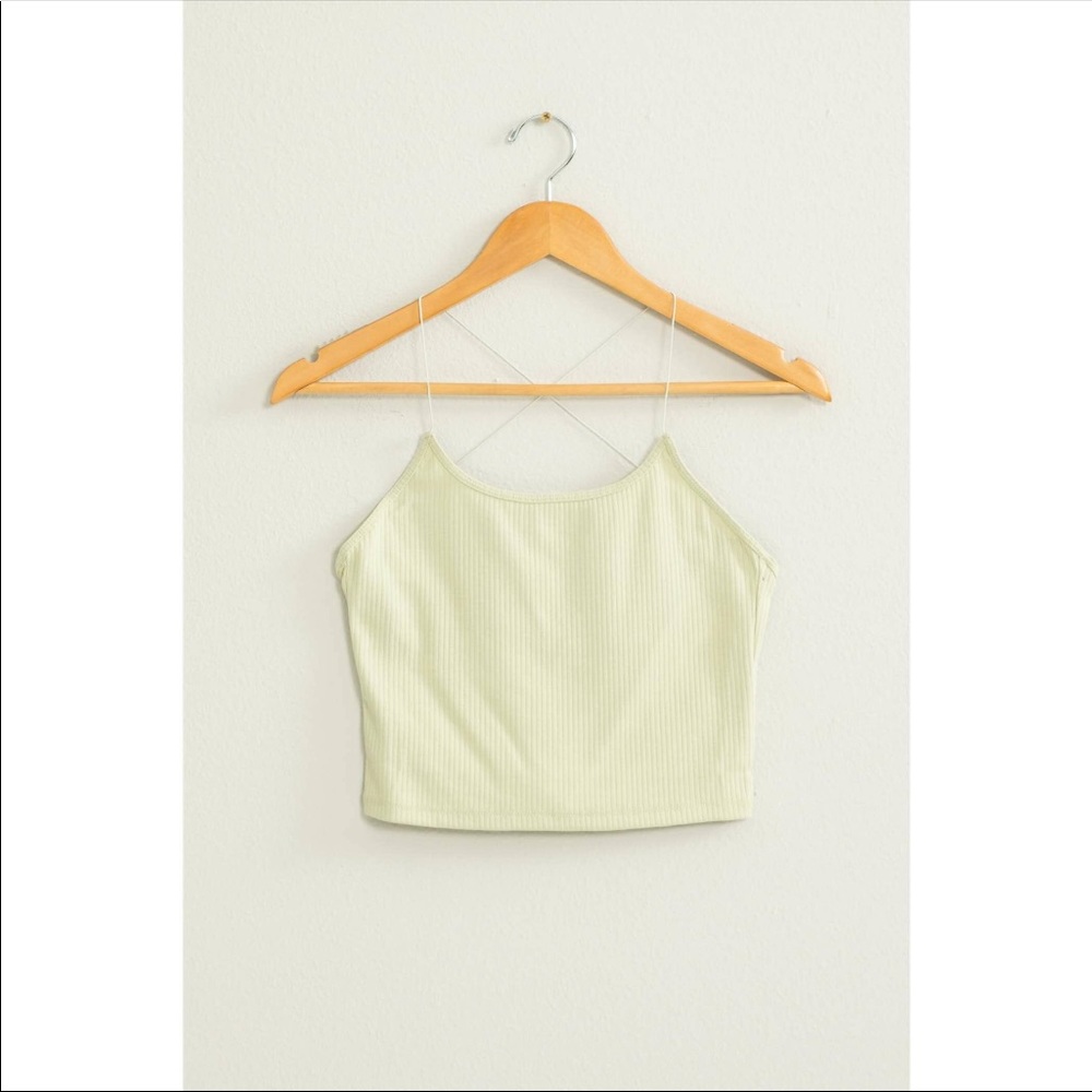 Cropped Cami with cris cross back